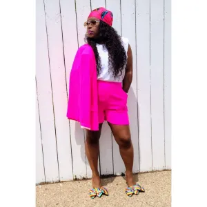 Ultra Pink Shorts Suit