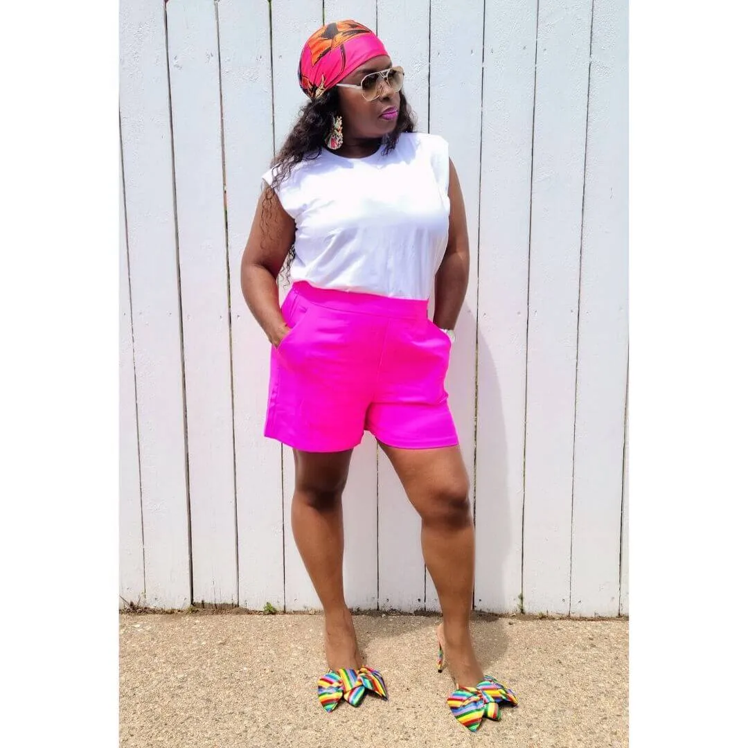 Ultra Pink Shorts Suit