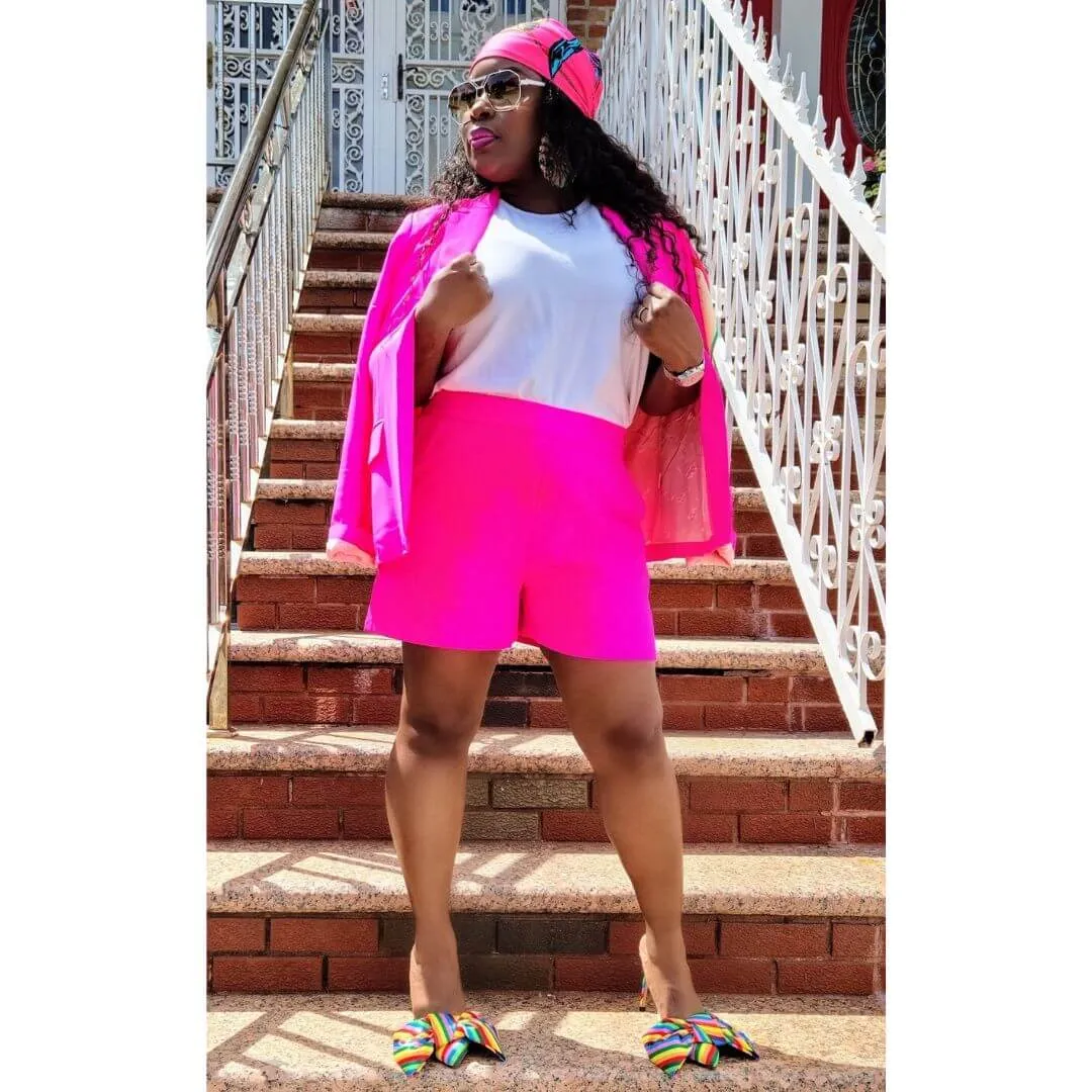 Ultra Pink Shorts Suit
