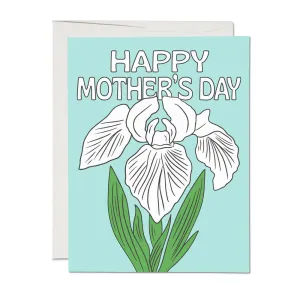White Iris Mother's Day Card