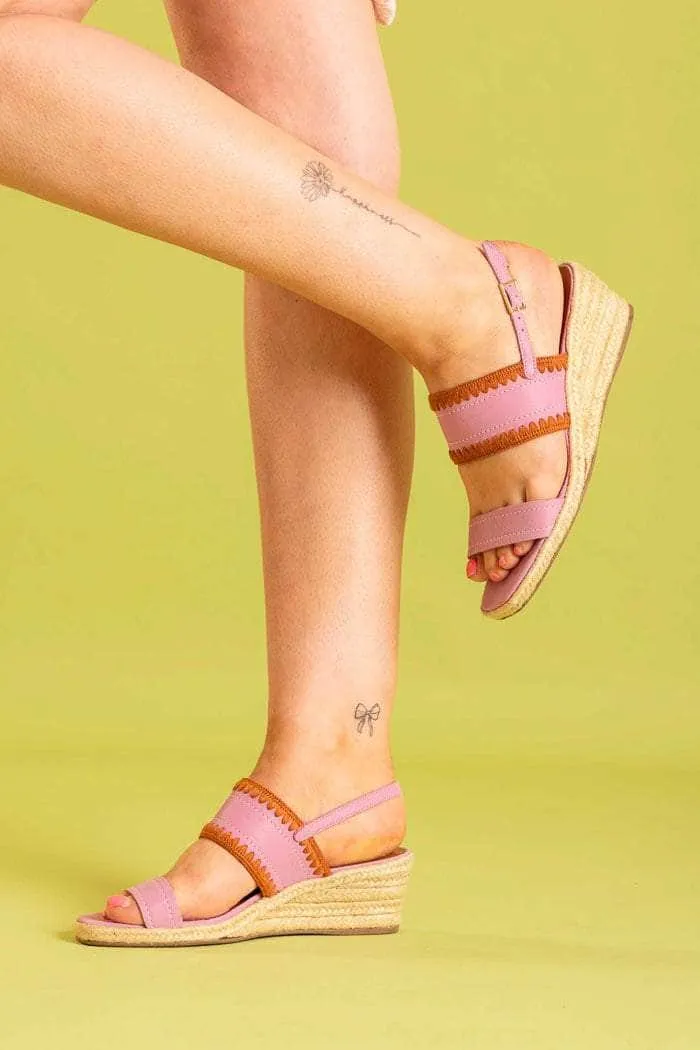 Zinnia Heel Pink/Tan