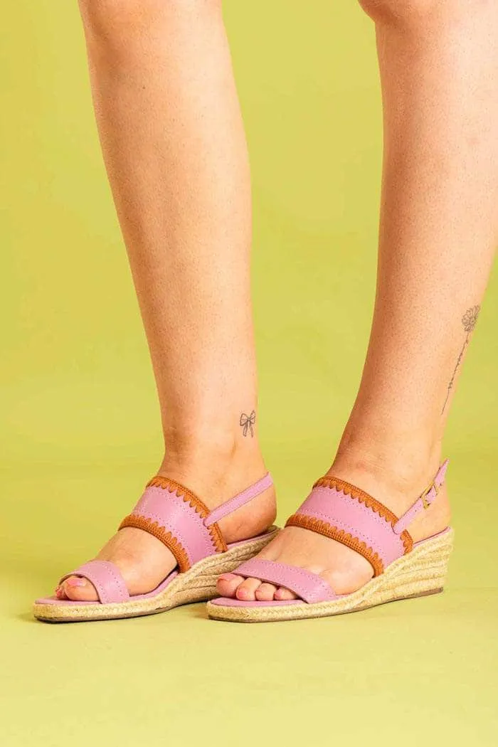 Zinnia Heel Pink/Tan