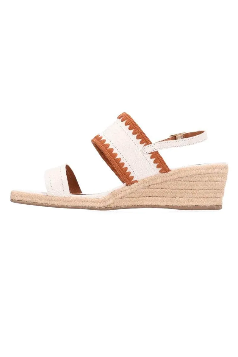 Zinnia Heel White/Tan